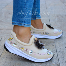 Дамски маратонки 17-0703 02 Beige