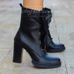 ДАМСКИ БОТИ НА ТОК 0310-4161843 BLACK