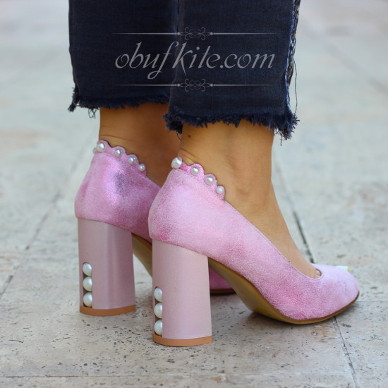 Дамски обувки на ток 2603-015616183215 Pink