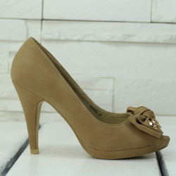 ДАМСКИ ОБУВКИ НА ТОК 2903-0041901 BEIGE
