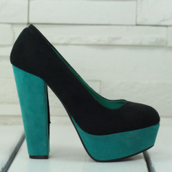 ДАМСКИ ОБУВКИ НА ТОК 2903-0071901 BLACK/GREN