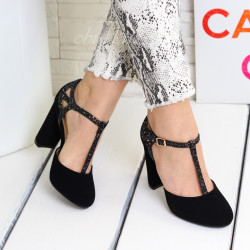 ДАМСКИ ОБУВКИ НА ТОК 1412-1501827 BLACK