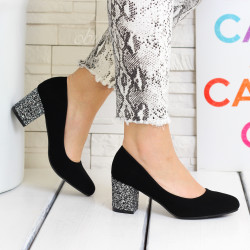 ДАМСКИ ОБУВКИ НА ТОК 1412-0051824 BLACK-GUN