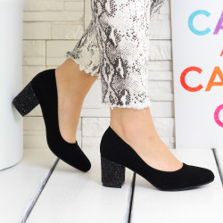 ДАМСКИ ОБУВКИ НА ТОК 1412-0051824 BLACK-BLACK