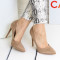 Елегантни обувки 16-0609 705 Beige