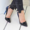Елегантни обувки 16-RZ3101 01 Blue-Black