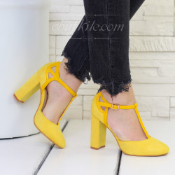 ДАМСКИ ОБУВКИ НА ТОК 2912-1501828 YELLOW