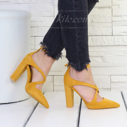 ДАМСКИ ОБУВКИ НА ТОК 2912-181828 YELLOW