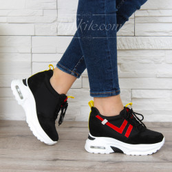 ДАМСКИ КЕЦОВЕ НА ПЛАТФОРМА 1101-QQ51949 BLACK