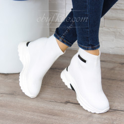 ДАМСКИ КЕЦОВЕ НА ПЛАТФОРМА 1101-2381947 WHITE