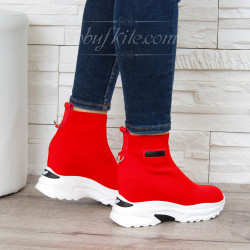 ДАМСКИ КЕЦОВЕ НА ПЛАТФОРМА 1101-2381947 RED