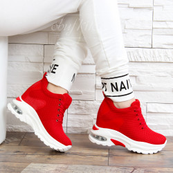 ДАМСКИ КЕЦОВЕ НА ПЛАТФОРМА 1101-1711947 RED