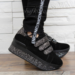 ДАМСКИ КЕЦОВЕ НА ПЛАТФОРМА 1901-JET21928 BLACK