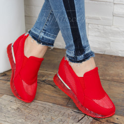 ДАМСКИ КЕЦОВЕ НА ПЛАТФОРМА 2501-HFD251928 RED
