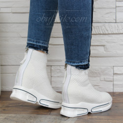ДАМСКИ КЕЦОВЕ НА ПЛАТФОРМА 2501-2021950 WHITE