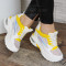 ДАМСКИ КЕЦОВЕ НА ПЛАТФОРМА 2901-1751946 WHITE-YELLOW
