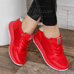 ДАМСКИ КЕЦОВЕ НА ПЛАТФОРМА 2901-1861928 RED