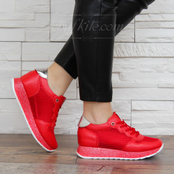 ДАМСКИ КЕЦОВЕ НА ПЛАТФОРМА 2901-1861928 RED