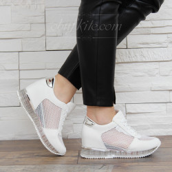 ДАМСКИ КЕЦОВЕ НА ПЛАТФОРМА 2901-1691928 WHITE