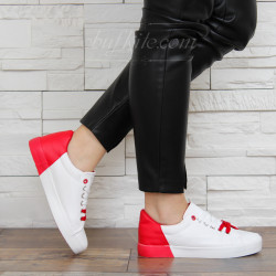 ДАМСКИ ГУМЕНКИ 2901- 3051919 WHITE-RED