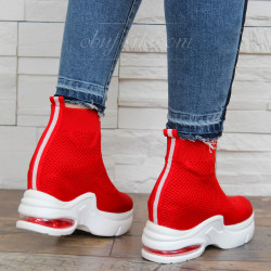 ДАМСКИ КЕЦОВЕ НА ПЛАТФОРМА 1901-QQ21950 RED