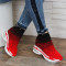 ДАМСКИ КЕЦОВЕ НА ПЛАТФОРМА 0102-CJL31950 BLACK-RED
