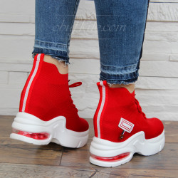 ДАМСКИ КЕЦОВЕ НА ПЛАТФОРМА 1901-QQ31950 RED