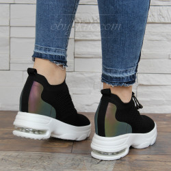 ДАМСКИ КЕЦОВЕ НА ПЛАТФОРМА 0102-CJL51946 BLACK