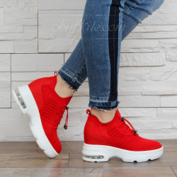 ДАМСКИ КЕЦОВЕ НА ПЛАТФОРМА 0102-CJL51946 RED