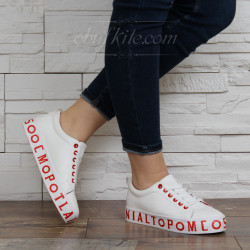ДАМСКИ ГУМЕНКИ 0302-LY0191920 WHITE-RED