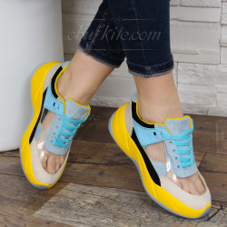 ДАМСКИ МАРАТОНКИ 0302-99071934 BLUE-YELLOW