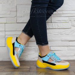 ДАМСКИ МАРАТОНКИ 0302-99071934 BLUE-YELLOW