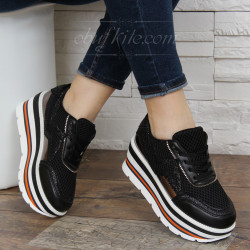 ДАМСКИ КЕЦОВЕ НА ПЛАТФОРМА 0302-KB1221931 BLACK