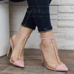ДАМСКИ САНДАЛИ НА ТОК 0302-KK061931 PINK