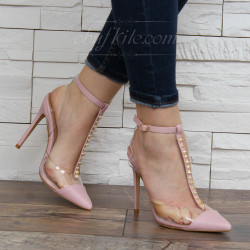 ДАМСКИ САНДАЛИ НА ТОК 0302-KK061931 PINK