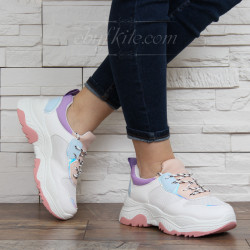 ДАМСКИ МАРАТОНКИ 0302-BO631925 WHITE-PINK