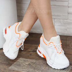 ДАМСКИ КЕЦОВЕ НА ПЛАТФОРМА 0902-2531950 WHITE