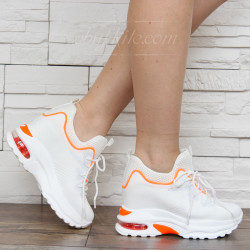 ДАМСКИ КЕЦОВЕ НА ПЛАТФОРМА 0902-2531950 WHITE