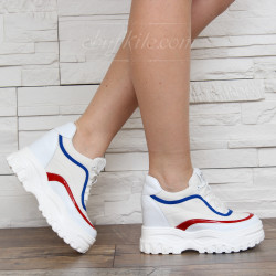 ДАМСКИ КЕЦОВЕ НА ПЛАТФОРМА 0902-2591950 WHITE