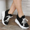 ДАМСКИ КЕЦОВЕ НА ПЛАТФОРМА 0902-QQ181950 BLACK-WHITE