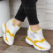 ДАМСКИ КЕЦОВЕ НА ПЛАТФОРМА 1202-181071935 WHITE-YELLOW