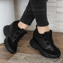 ДАМСКИ КЕЦОВЕ НА ПЛАТФОРМА 1202-181011935 BLACK