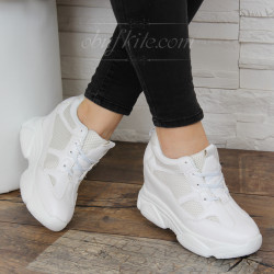 ДАМСКИ КЕЦОВЕ НА ПЛАТФОРМА 1202-181011935 WHITE