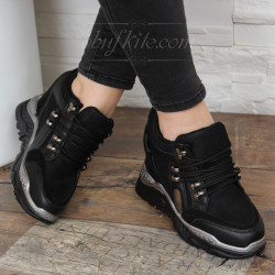 ДАМСКИ КЕЦОВЕ НА ПЛАТФОРМА 1202-1809071935 BLACK