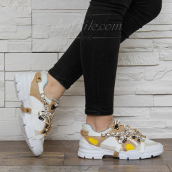 ДАМСКИ МАРАТОНКИ 1202-3211938 WHITE-BEIGE