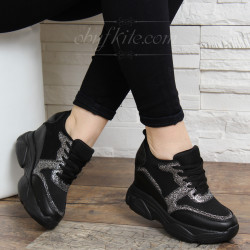 ДАМСКИ КЕЦОВЕ НА ПЛАТФОРМА 1602-FG0081935 BLACK