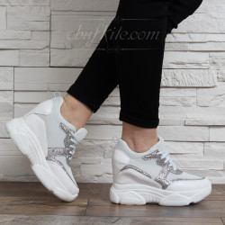 ДАМСКИ КЕЦОВЕ НА ПЛАТФОРМА 1602-FG0081935 WHITE