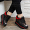 ДАМСКИ КЕЦОВЕ НА ПЛАТФОРМА 1602-JG31935 BLACK-RED
