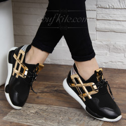 ДАМСКИ МАРАТОНКИ 16-SS1202 04 BLACK-GOLD
