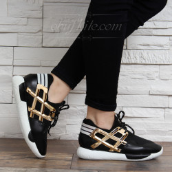 ДАМСКИ МАРАТОНКИ 16-SS1202 04 BLACK-GOLD